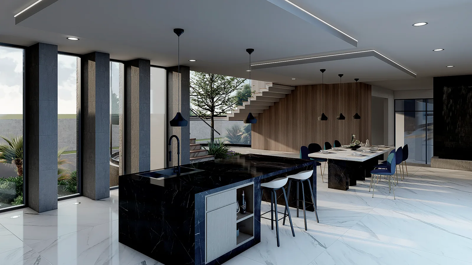 Cocina y comedor