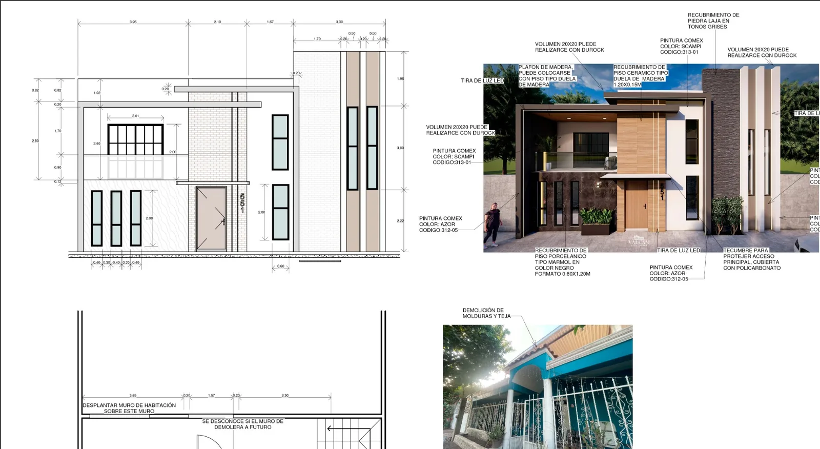 Fachada + materialidad